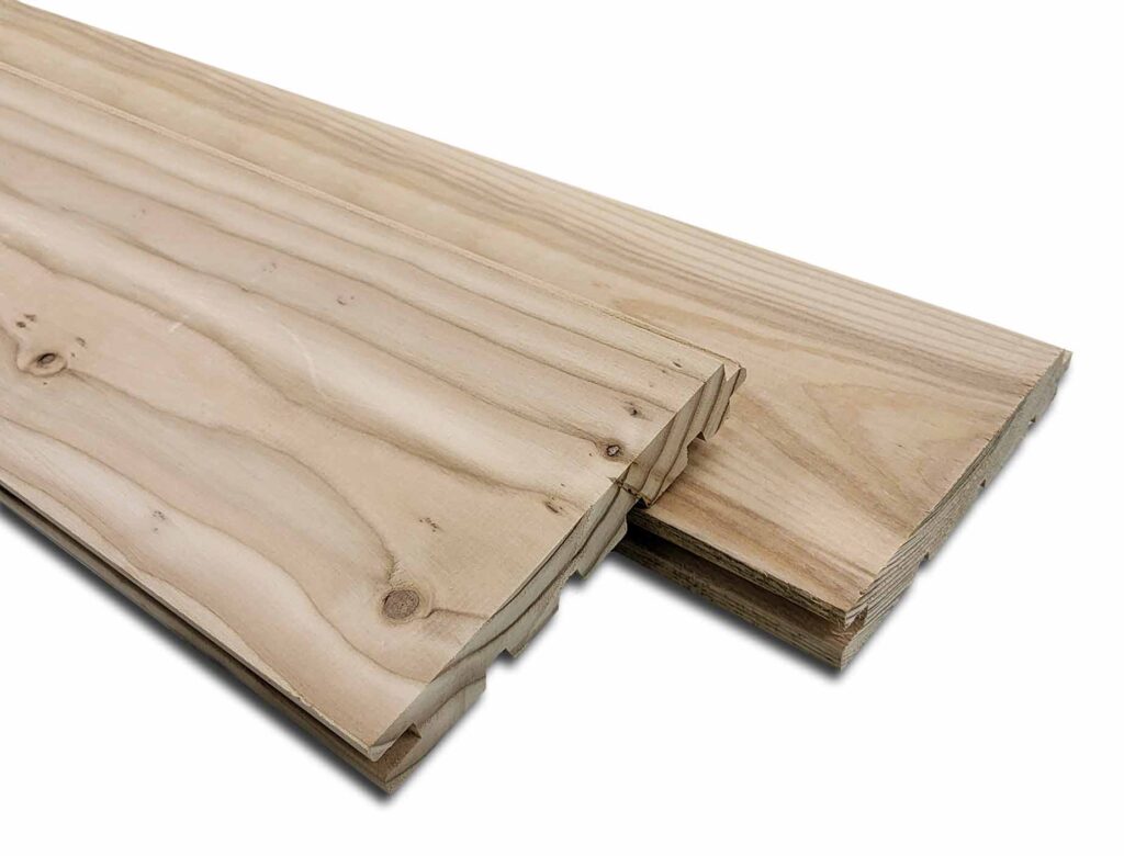 Planche Mélèze à plancher 1x6